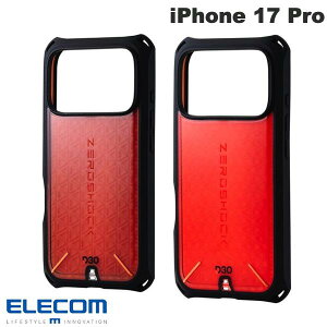 iPhone17Pro �P�[�X �ϏՌ� �[���V���b�N ���ϏՌ� �ی�t�B�����t�� �G���R�� iPhone 17 Pro ZEROSHOCK D3O (�X�}�z�P�[�X�E�J�o�[) 2025