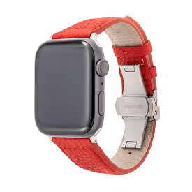 [ネコポス発送] GRAMAS Apple Watch 49 / 45 / 44 / 42mm German Shrunken-calf Watchband Red # GWBSC-AW01RED グラマス (アップルウォッチ ベルト バンド)