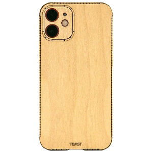 �y�݌Ɍ���z TOAST iPhone 12 mini Plain Wood �X�L���V�[�� Maple # IPH12-PLA-05 �g�[�X�g (iPhone12mini �X�L�� �P�[�X)