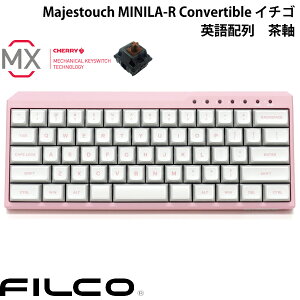 FILCO Majestouch MINILA-R Convertible �C�`�S �p��z�� �L�� / Bluetooth 5.1 ���C�����X ���Ή� CHERRY MX ���� 63�L�[ # FFBTR63M/EPK �t�B���R (Bluetooth�L�[�{�[�h) �s���N