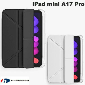Hans International iPad mini A17 Pro (��7����) TriFolio ApplePencil�X���b�g�t�P�[�X �n���Y�C���^�[�i�V���i�� (�^�u���b�g�J�o�[�E�P�[�X)