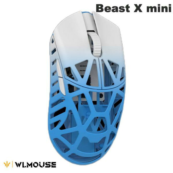 WLmouse beast xワイアレスゲーミングマウス blue&black はげ 