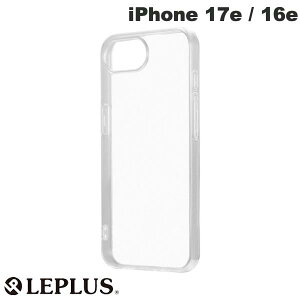 iPhone17e �P�[�X �N���A�P�[�X ���� LEPLUS iPhone 17e / 16e �\�t�g�P�[�X UTILO Soft �N���A # LN-ISS24CSTCL ���v���X (�X�}�z�P�[�X�E�J�o�[)