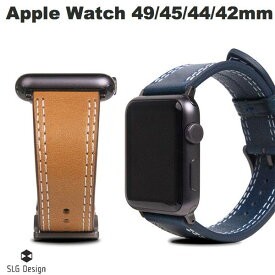 [ネコポス発送] SLG Design Apple Watch 49 / 45 / 44 / 42mm バンド Italian Temponata Leather エスエルジー デザイン (アップルウォッチ ベルト バンド)