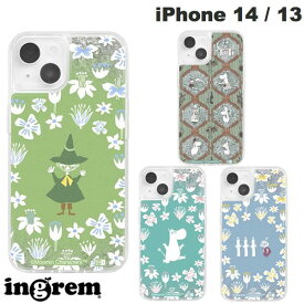 [ネコポス送料無料] ingrem iPhone 14 / 13 ムーミン ラメ グリッターケース イングレム (スマホケース・カバー)