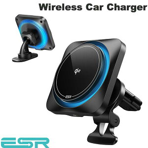 ԍ J[`[W[ [d }[d ESR Qi2 HaloLock Wireless Car Charger with CryoBoost 15W Black # ESR678 C[GXA[ (ifoCXpCX [d)
