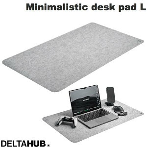DELTAHUB Minimalistic felt desk pad Light Grey L # DP-L-LG-D f^nu (}EXpbh) ^ fXN}bg