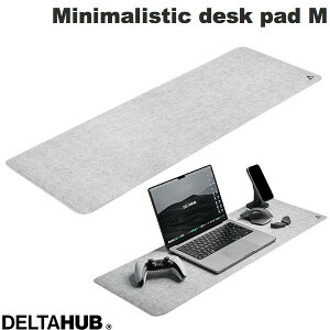 DELTAHUB Minimalistic felt desk pad Light Grey M # DP-M-LG-D f^nu (}EXpbh) ^ fXN}bg