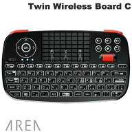 AREA Twin Wireless Board C 日本語配列 Bluetooth / 2.4GHz ワイヤレス対応 ミニワイヤレスキーボード …