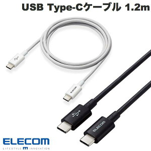 �G���R�� USB Type-C to USB Type-C�P�[�u�� USB Power Delivery�Ή� ���炩�ϋv 1.2m (USB C - USB C �P�[�u��) 60W �}���[�d