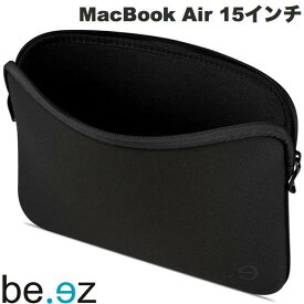 be.ez MacBook Air 15インチ M3 2024 / M2 2023 / Pro 15 2019 ~ 2016 LA robe スリムフィット スリーブ ブラック # 101619 ビーズ (ノートPCスリーブケース)