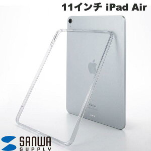 SANWA 11�C���` iPad Air M4 (2026) / M3 (2025) / M2 (2024) �n�[�h�P�[�X �N���A # PDA-IPAD1702CL �T�����T�v���C (�^�u���b�g�J�o�[�E�P�[�X) �N���A�P�[�X ����