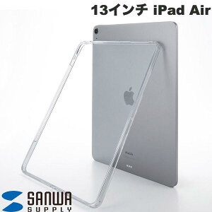 SANWA 13�C���` iPad Air M4 (2026) / M3 (2025) / M2 (2024) �n�[�h�P�[�X �N���A # PDA-IPAD2102CL �T�����T�v���C (�^�u���b�g�J�o�[�E�P�[�X) �N���A�P�[�X ����