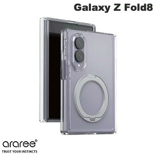 araree Galaxy Z Fold8 DUPLE 360 M MagSafe�Ή� STAND �N���A # AR28629GZFD8 �A�����[ (�A���h���C�h�X�}�z�P�[�X�E�J�o�[) �M�����N�V�[ �t�H�[���h8 �P�[�X �����O�X�^���h �}�O�l�b�g �q���W�ی� �t���J�o