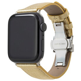 [ネコポス発送] 【在庫限り】 GRAMAS Apple Watch 49 / 45 / 44 / 42mm PikaPika Leather Watchband ゴールド # GWBPK-AW01GLD グラマス (アップルウォッチ ベルト バンド)