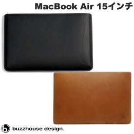 buzzhouse design MacBook Air 15インチ M3 2024 / M2 2023 ハンドメイドレザーケース バズハウスデザイン (ノートPCスリーブケース)