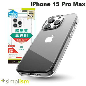 �g���j�e�B Simplism iPhone 15 Pro Max [Turtle] �n�C�u���b�h�P�[�X �N���A # TR-IP23L3-TT-CL �V���v���Y�� (�X�}�z�P�[�X�E�J�o�[)