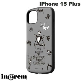 ingrem iPhone 15 Plus ディズニー 耐衝撃ケース MiA ナイトメアー・ビフォア・クリスマス # IN-DP43AC4/NC2 イングレム (スマホケース・カバー)