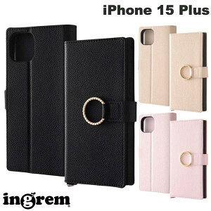 ingrem iPhone 15 Plus �ϏՌ� �蒠�^���U�[�P�[�X KAKU Ring �C���O���� (�X�}�z�P�[�X�E�J�o�[) �X�}�z�����O �����h�~ ���킢�� �X�^���h �X�g���b�v�z�[��