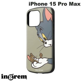 [ネコポス送料無料] ingrem iPhone 15 Pro Max トムとジェリー 耐衝撃ケース MiA トムとジェリー_キャッチ # IN-WP44AC4/TJ42 イングレム (スマホケース・カバー)