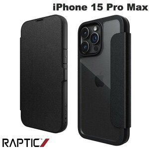 RAPTIC iPhone 15 Pro Max Urban Folio 蒠^nCubhP[X Black # RT_IOGCSPLUF_BK veBbN A[otHI ϏՌ ČRMILKi wʃNA  J[h[ J[hz_[
