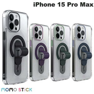 [�݌ɏ�������!!] MOMO STICK iPhone 15 Pro Max Mag Grip �����Y�K�[�h��̌^�N���A�P�[�X MagSafe�Ή� �����X�e�B�b�N (�X�}�z�P�[�X�E�J�o�[) �X�}�z�x���g�t�� �}�O�Z�[�t�Ή�