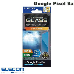 Google Pixel 9a �ی�t�B���� �G���R�� Google Pixel 9a �K���X�t�B���� ������ �u���[���C�g�J�b�g # PM-P251FLGGBL �G���R�� (�A���h���C�h�X�}�z�p�t���ی�t�B����)