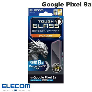 Google Pixel 9a 保護フィルム エレコム Google Pixel 9a ガラスフィルム ドラゴントレイル 高透明 # PM-P251FLGDT エレコム (アンドロイドスマホ用液晶保護フィルム)