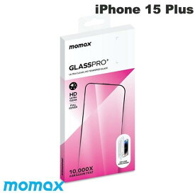 [ネコポス送料無料] MOMAX iPhone 15 Plus GlassPro+ 強化ガラスフィルム クリア 0.5mm # MM25547i15PL モーマックス (液晶保護フィルム ガラスフィルム)