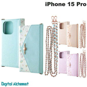 Digital Alchemist iPhone 15 Pro ディズニー 手帳型レザーケース Collet ショルダーストラップ付き デジタルアルキミスト (スマホケース・カバー) プリンセス