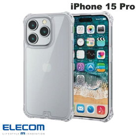 [ネコポス送料無料] エレコム iPhone 15 Pro ZEROSHOCK インビジブル フォルティモ クリア # PM-A23CZEROT2CR エレコム (スマホケース・カバー) 保護フィルム付き