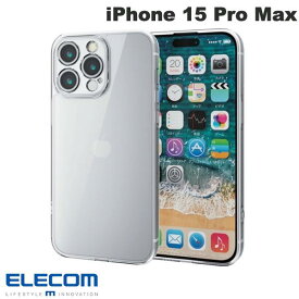 [ネコポス送料無料] エレコム iPhone 15 Pro Max ハイブリッドケース 極限 クリア # PM-A23DHVCKKCR エレコム (スマホケース・カバー)