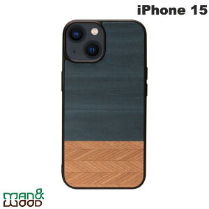 Man & Wood iPhone 15 MagSafeΉ VR؃P[X Denim # I25510i15 }AhEbh (X}zP[XEJo[)