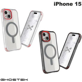 [ネコポス送料無料] GHOSTEK iPhone 15 Covert MagSafe対応 抗菌 クリアタフケース ゴーステック (スマホケース・カバー) 背面クリア ふち高 フチ高