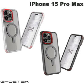 [ネコポス送料無料] GHOSTEK iPhone 15 Pro Max Covert MagSafe対応 抗菌 クリアタフケース ゴーステック (スマホケース・カバー) 背面クリア ふち高 フチ高