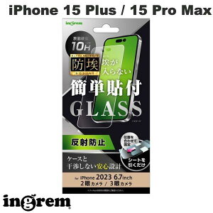 ingrem iPhone 15 Plus / 15 Pro Max KXtB h 10H ˖h~ # IN-P44F/BSHG CO (X}zptیKXtB)