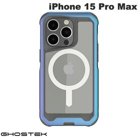 [ネコポス発送] 【スーパーSALE★500円OFFクーポン配布中】 GHOSTEK iPhone 15 Pro Max Atomic Slim MagSafe対応 アルミ合金製スリムケース Prismatic # GHOCAS3532 ゴーステック (スマホケース・カバー) 背面クリア ふち高 フチ高