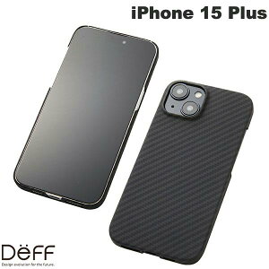Deff iPhone 15 Plus Ultra Slim & Light Case DURO �}�b�g�u���b�N # DCS-IPD23LKVMBK �f�B�[�t (�X�}�z�P�[�X�E�J�o�[) �f���[�� �A���~�h�P�[�X �A���~�h�@�� Kevlar �P�u���[ ���^ ���� �ϏՌ� �y�� ���ϋv