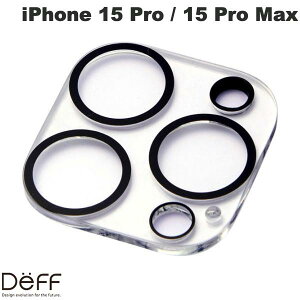 Deff iPhone 15 Pro / 15 Pro Max CLEAR CAMERA LENS COVER �N���A # DG-IP23PGAC3CR �f�B�[�t (�J���������Y�v���e�N�^�[) ���A�����N����Â炢 �S�[�X�g�ጸ