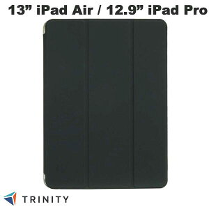 �g���j�e�B TRINITY 13�C���` iPad Air M4 (2026) / M3 (2025) / M2 (2024) / 12.9�C���` iPad Pro 6 / 5 [FLIP SHELL] �w�ʃN���A �t���b�v�V�F���P�[�X ���C�g�u���b�N # TR-IPD26AL-FS-SMBK �g���j�e�B (�^�u���b�g�J�o�[