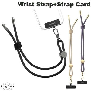 MagEasy Wrist Strap+Strap Card (6mm) for SMART PHONE �n���h�X�g���b�v �}�O�C�[�W�[ (�X�}�z�X�g���b�v�z���_�[)