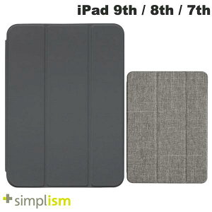 iPad ��9���� ��8���� ��7���� �P�[�X �蒠�^ �g���j�e�B Simplism iPad 9th / 8th / 7th [FLIP SHELL] �w�ʃN���A �t���b�v�V�F���P�[�X �V���v���Y�� (iPad�J�o�[�E�P�[�X)