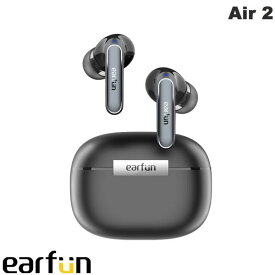 [VGP2024金賞受賞] EarFun Air 2 Bluetooth 5.3 IPX7 防水 完全ワイヤレスイヤホン ブラック # EarFun Air 2 - Black イヤーファン (左右分離型ワイヤレスイヤホン) LDAC ハイレゾ認証 エア2 高音質 低遅延 ワイヤレス 充電