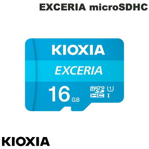 KIOXIA 16GB EXCERIA microSDHC UHS-I C10 J[h R=100MB/s A_v^t COpbP[W # LMEX1L016GG2 LINVA ([J[h)