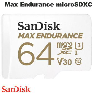 SanDisk 64GB Max Endurance microSDXC R=100MB/s W=40MB/s V30 U3 A_v^t COpbP[W # SDSQQVR-064G-GN6IA TfBXN ([J[h)