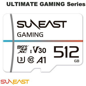 SUNEAST 512GB ULTIMATE GAMING Series microSDXC Card UHS-III V30/C10/A1 microSD [J[h R:185MB/s W:160MB/s # SE-MSDU1512DGM TC[Xg ([J[h)