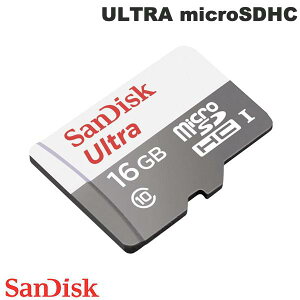SanDisk 16GB ULTRA microSDHC 80MB/s A_v^ COpbP[W # SDSQUNS-016G-GN3MN TfBXN ([J[h)