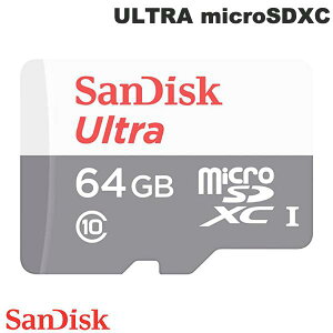 SanDisk 64GB ULTRA microSDXC 100MB/s A_v^ COpbP[W # SDSQUNR-064G-GN3MN TfBXN ([J[h)