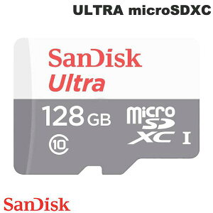 SanDisk 128GB ULTRA microSDXC 100MB/s A_v^ COpbP[W # SDSQUNR-128G-GN3MN TfBXN ([J[h)