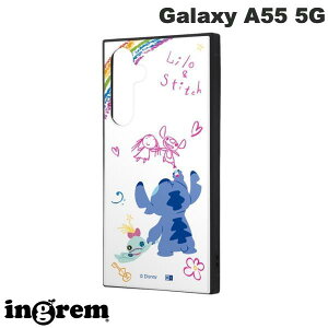 Galaxy A55 5G �P�[�X ingrem Galaxy A55 5G �f�B�Y�j�[ �n�C�u���b�h�P�[�X KAKU ����&�X�e�B�b�`_������ # IQ-DGA55K3TB/ST001 �C���O���� (�A���h���C�h�X�}�z�P�[�X�E�J�o�[) �M�����N�V�[